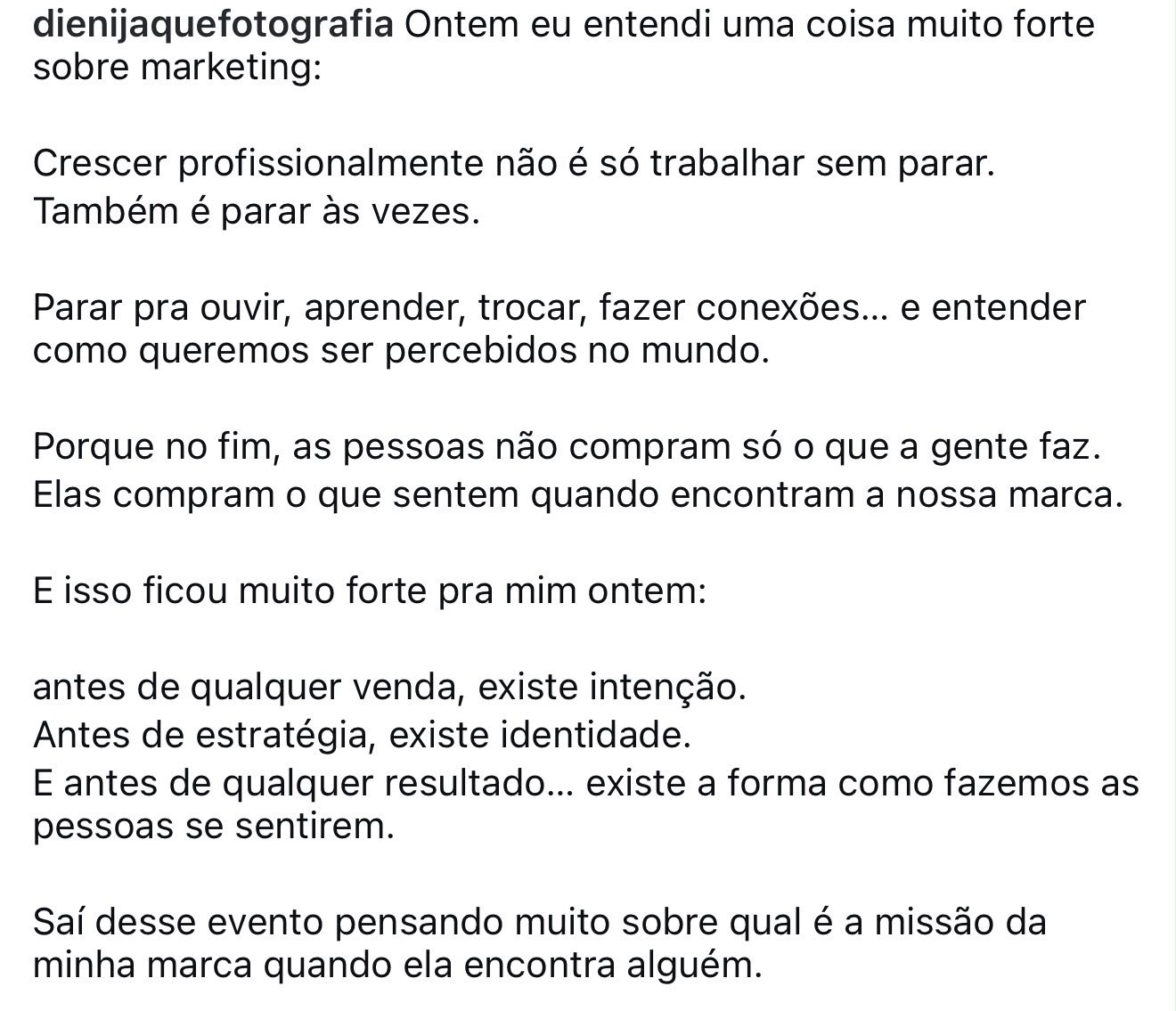 Depoimento sobre A Origem